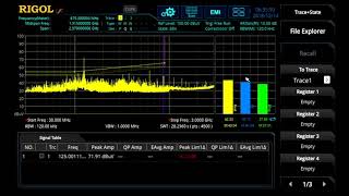 Saving and Using Test Setups - RIGOL RSA5000 EMI