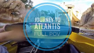 Journey To Atlantis SeaWorld Orlando Water Coaster FULL POV HD 1080p 60FPS