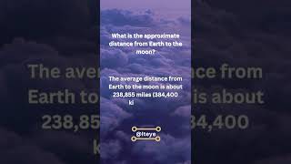 What is the approximate distance from Earth to the moon? #youtubeshorts#science #viralvideo #viral