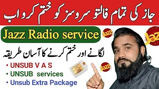 how to unsub jazz radio service ✅|| jazz radio service unsub 🔥|| jazz radio service unsub code