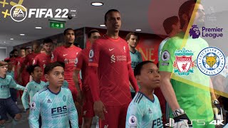 FIFA 22 PS5- Liverpool VS Leicester City  | English Premier League | Next Gen Gameplay PS5