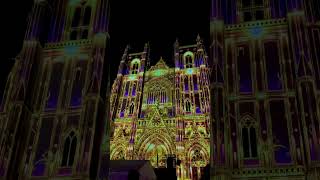 Nantes Cathedral Illumination 2021😍 #nantes #cathedral #shotoniphone #shorts