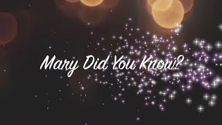 Responding to the song Mary Did You Know