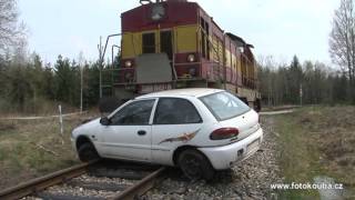 Cvičení - srážka vlaku s automobilem