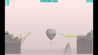 Poly Bridge desert winds 42m balloon jump