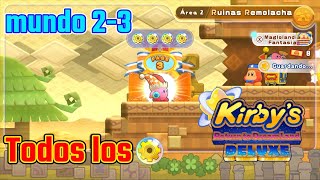 TODOS LOS ENGRANES Kirby´s Return To Dream Land DELUXE Mundo 2-3