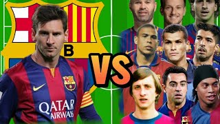 FCB Messi 🆚 Barcelona Legends💪(Maradona, Suarez, Neymar, Ronaldinho..)