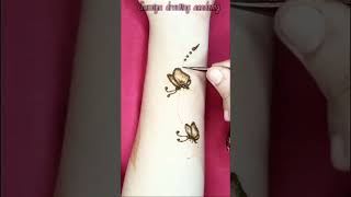 Butterfly Henna Mehndi Designs | beautiful mehndi design | Sumiya Drawing Academy #Shorts | sda