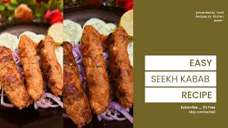 Restaurant Style Seekh Kabab Recipe Make With Mutton/Lamb/ Beef, Soft  Seekh Kabab At Home