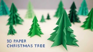 DIY 3D  Christmas Tree   How to make   DIY   christmas ornaments   Fawaz Tech