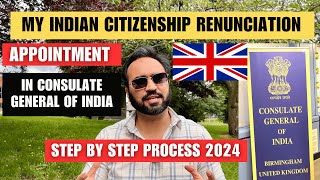 New OCI Card Process | Renounce Indian Citizenship in 2024| Step-by-Step |Indian Youtuber In England