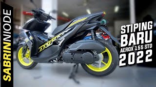 All New Yamaha Aerox 155 Connected 2022 Warna Abu Abu Kuning Stabilo