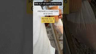 RRB ALP 40 DAYS PREPARATION STRATEGY