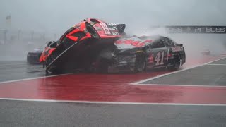 NASCAR cup series COTA - Cole Custer and Martin Truex Jr. crash