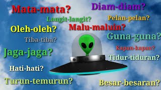 Kata Berulang Terjemahan dalam Bahasa Inggris