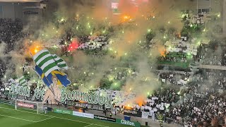 Hammarby - Twente 2023 TIFO + PYRO