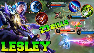 One Shot One Kill Lesley Build With Maniac & 23 Kills !! Lesley Best Build Pro Gameplay