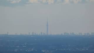 鞍掛山から見た東京スカイツリー