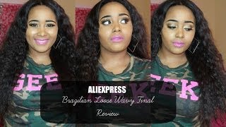 Aliexpress | Rainbow Hair Brazilian Loose Wavy | Final Review