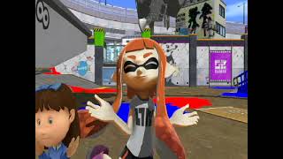 MMD Magic Roundabout/Splatoon - Florence and Inkling girl do Caramelldansen