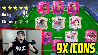 EA FC 24 (FIFA 24): WELTREKORD! 9x ICONS in 129 Rated Full ICON Fut Draft Challenge Ultimate Team