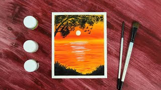 Beautiful Acrylic Color Painting / Easy Acrylic Color Painting Ideas