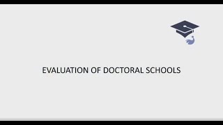 Evaluation of doctoral schools