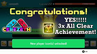 Tetris 99 - FINALLY GOT MY 3X ALL CLEAR BADGE + WIN!! 😁😁