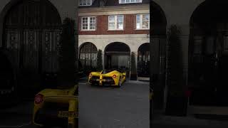 Yellow la Ferrari London car spot