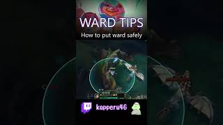 How to Safe Warding - League of Legends #shorts