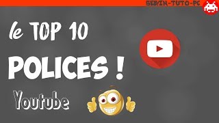 TOP 10 POLICES D'ÉCRITURE POUR YOUTUBE 2017 (Miniatures, Bannières) | DAFONT