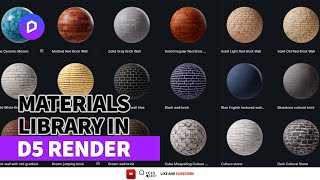 How to apply D5 Material and Realistic PBR materials in D5 Render