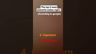 The Top 5 Most Powerful Zodiac Signs (according to google) | #zodiacsigns ♓♋♐♌♎♏♒♉⛎♑♊♈♍