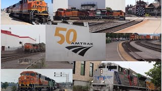 UP 1943, AMTK 161, BNSF SD60M duo, FXE, NS, rotary snowplow and much more in Portland and Vancouver!