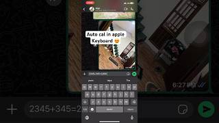 Auto calculator in Apple keyboard #ios18 #ios_tips #iphone