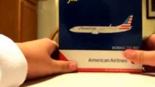 Unboxing/review of the new American Airlines 737-800