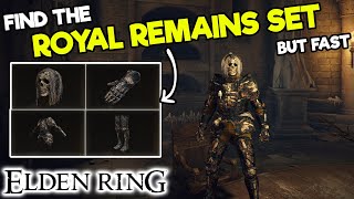 How to get the ROYAL REMAINS SET in Elden Ring - Helm, Armor, Gauntlets and Greaves - Map Location