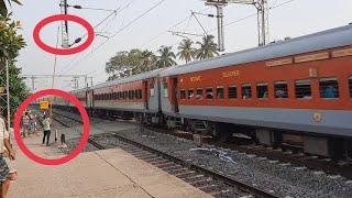 Dangerous😱130 Kmph | Patna Jan Shatabdi+Poorva+ Saraighat+Ajmer SF Attack Indian Railways