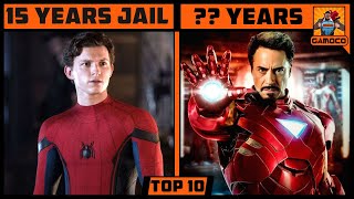 Top 10 Superheroes Who Would Be In Jail In Real Life | @GamocoHindi