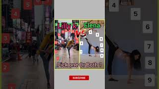 Lilly k V.S Elena Shinohara| Flexibility Clock Tiktok Challenge