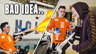 We Built a FLAME THROWER! ft. TFue