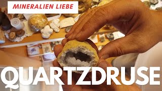 Quartzdruse aus Marokko aus Mineralien Sammlung - Mineralien Liebe