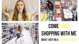 Come Food Shopping With Me / What I Buy On A Student Budget