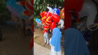 Balon doraemon balon bebek balon ikan balon spiderman balon kupu-kupu