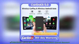 ✔️CarlinKit 5.0 Wireless CarPlay Android Auto Adapter 3 in 1 Wireless Ca