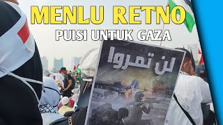 Menlu retno di aksi akbar bela palestina