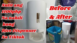 🇵🇭AESTHETIC RICE DISPENSER NA NABILI KO SA TIKTOK|Lucy Pagalan