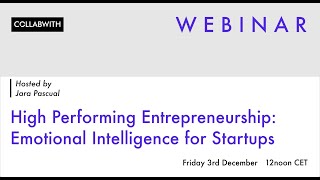 WEBINAR High Performing Entrepreneurship: Emotional Intelligence for Startups