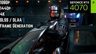 RTX 4070 in Robocop Rogue City | 1080p, 1440p, 4K + Frame Generation