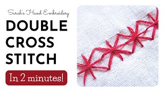 How to do Double Cross Stitch